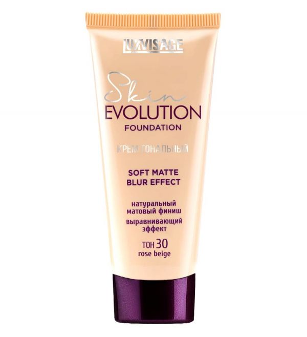 LuxVisage Foundation cream Skin EVOLUTION soft matte blur effect tone 30 Rose beige 35ml